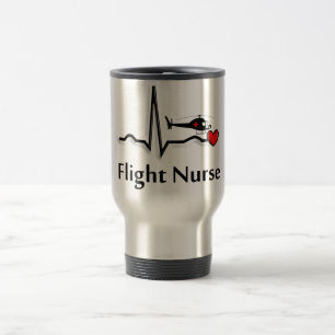 Mug De Voyage Infirmière QRS de vol et conception d'hélicoptè