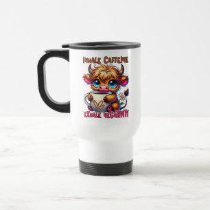 Mug De Voyage Inhaler la caféine, expirer la négativité