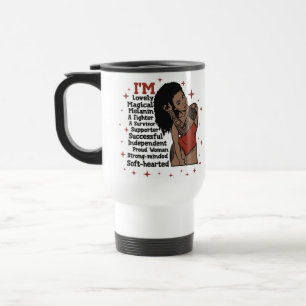 Mug De Voyage Inspiration motivation positive reine noire