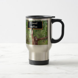 Mug De Voyage Intoxiqué de café