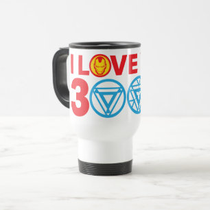 Mug De Voyage Iron Man Je t'aime 3000
