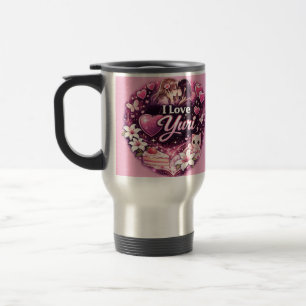 Mug De Voyage J'adore Yuri   Esthétique Anime Filles' Amour Kawa