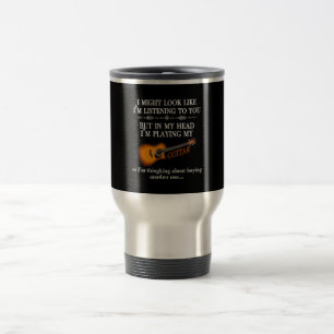 Mug De Voyage J'Ai L'Air De T'Écouter Un Amoureux De Guitare