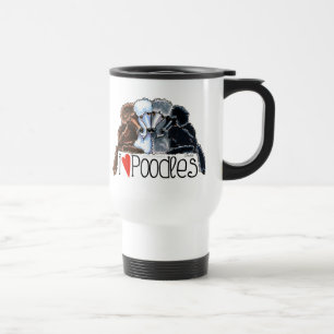 Mug De Voyage J'aime des caniches