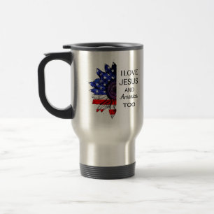 Mug De Voyage J'aime Jésus et l'Amérique aussi