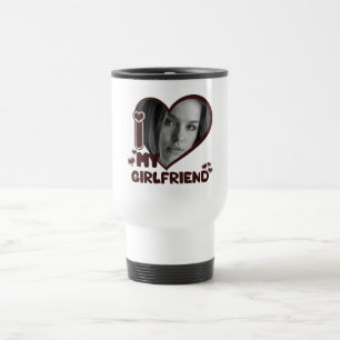 Mug De Voyage J'aime ma petite amie Cadeaux photo personnalisés