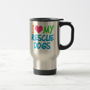 Mug De Voyage J'Aime Mes Chiens Secourus