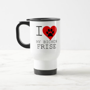 Mug De Voyage J'aime mon Bichon Frise