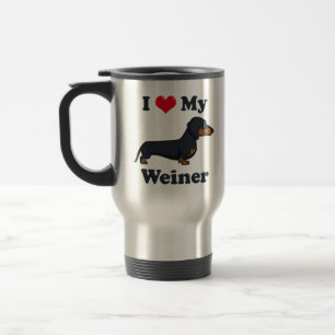 Mug De Voyage J'aime mon chiot de teckel