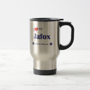 Mug De Voyage J'aime mon Jafox (le chien masculin)