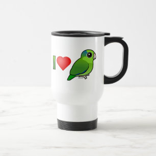 Mug De Voyage J'aime Parrotlets Pacifique (le vert)