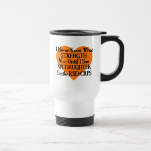 Mug De Voyage Jamais connu la force/le coeur/la fille...RSD/CRPS