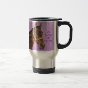 Mug De Voyage Je monterais plutôt ! Cheval