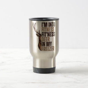 Mug De Voyage Je suis en forme de cerf dans mon congélateur drôl
