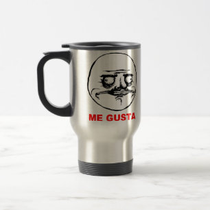 Mug De Voyage Je visage Meme de rage de Gusta