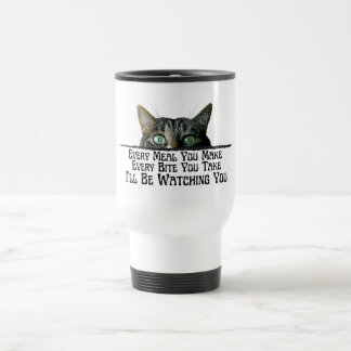 Mug De Voyage Je vous regarderai Drôle Cat Tumbler