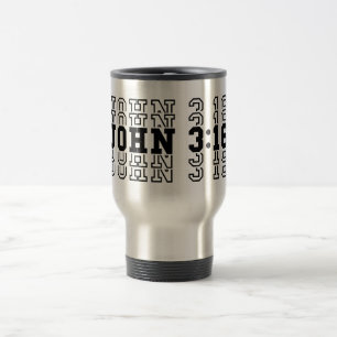 Mug De Voyage Jean 3:16 Car Dieu Aime Si La Bible Mondiale Verse