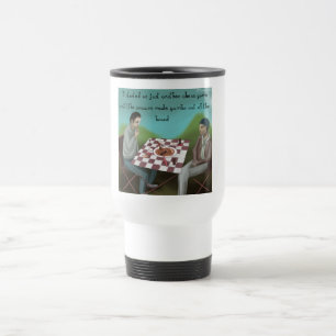 Mug De Voyage Jeu d'échecs cajun drôle de dessin animé