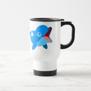 Mug De Voyage Joli Caricature Dauphin Voyage Mug