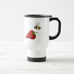 Mug De Voyage Jolie conception de l'abeille caricaturale et de l