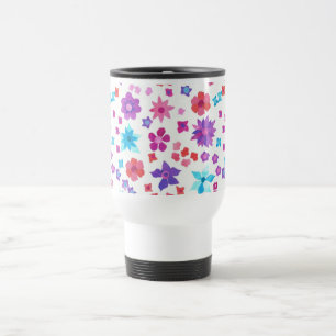 Mug De Voyage Jolie Poudre Fleur Hippy Voyage Mug