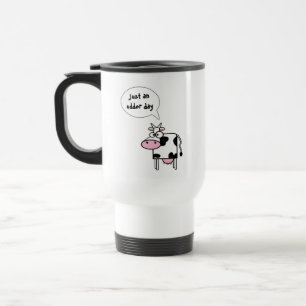 Mug De Voyage Jolie Vache de Dessin Animé Drôle Jour du Pis