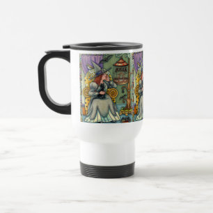 MUG DE VOYAGE JOLIMENT WITCH, CHAT & SES ANIMAUX, CAGE DE MAIN,