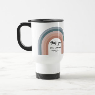 Mug De Voyage Jote Retro Merci arc-en-ciel enseignant