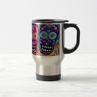 Mug De Voyage Jour des têtes mortes de crâne
