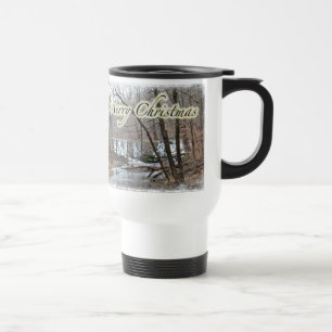 Mug De Voyage Joyeux barrage d'hiver de Noël au large de Badman