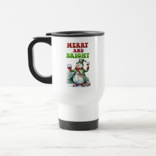 Mug De Voyage Joyeux bonhomme de neige
