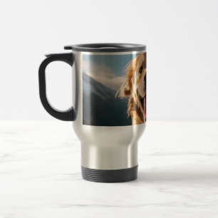 Mug De Voyage Joyeux Golden Retriever en cours