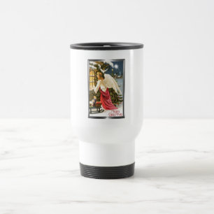 Mug De Voyage Joyeux Noël Vintage Noël Angel Design