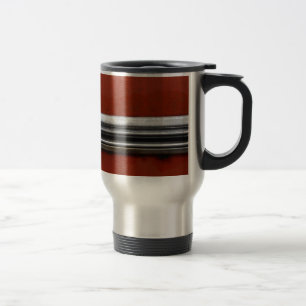 Mug De Voyage Junk Yard vintage car, Red and Silver Old Paint