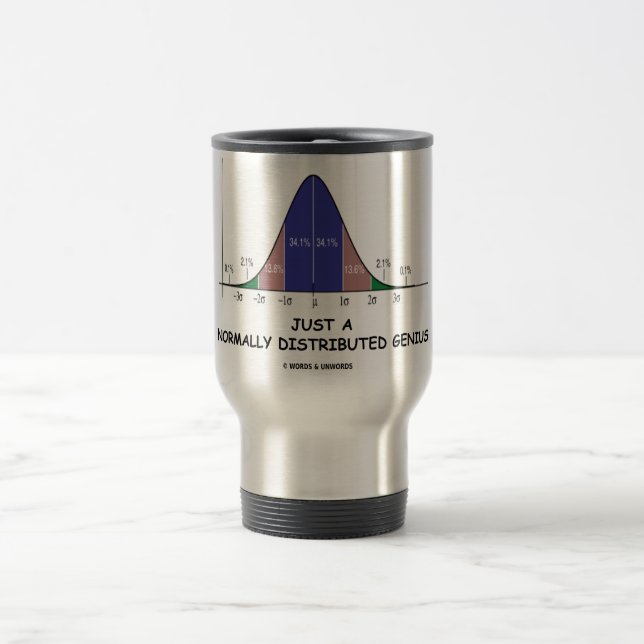 Mug De Voyage Juste un génie normalement distribué (humour de (Centre)