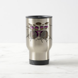 Mug De Voyage Kit de tambour de 10 morceaux : Gradient violet :
