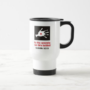 Mug De Voyage La Citation De La Bible Voyage Mug, Par Ses Blessu