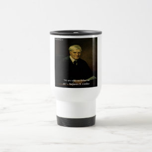 Mug De Voyage La citation "Qui nous sommes" de Benjamin Cardozo