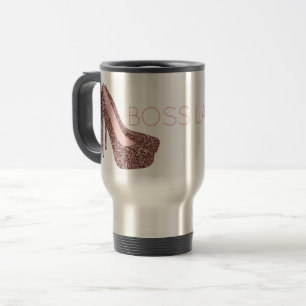 Mug De Voyage La Dame du Boss Chaussures à talon rose Diva Tra