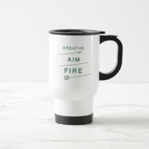 Mug De Voyage La flèche respirent le feu de but