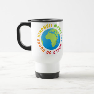 Mug De Voyage La gentillesse font le monde aller en rond -