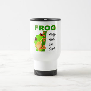 Mug De Voyage La GRENOUILLE, se fondent entièrement sur Dieu
