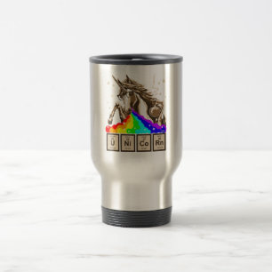 Mug De Voyage La licorne de chimie vomit l'arc-en-ciel