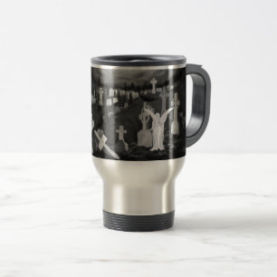 Mug De Voyage La nuit sur le cimetière - Angel avec Diable