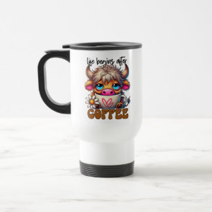 Mug De Voyage La vie commence après le café