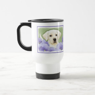 Mug De Voyage Labrador Retriever Puppy Painting Original Chien A