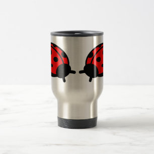 Mug De Voyage Lady Bug Acier Inoxydable 15 oz Voyage/Mug de nave