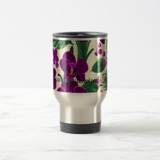 Mug De Voyage Laissez les fleurs d'orchidées fleurir dans votre