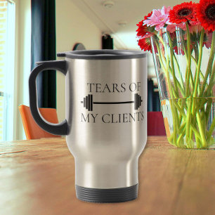Mug De Voyage Larmes de mes clients Entraîneur de conditionnemen