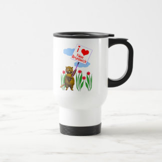 Mug De Voyage Le castor canadien aime Nouveau-Brunswick